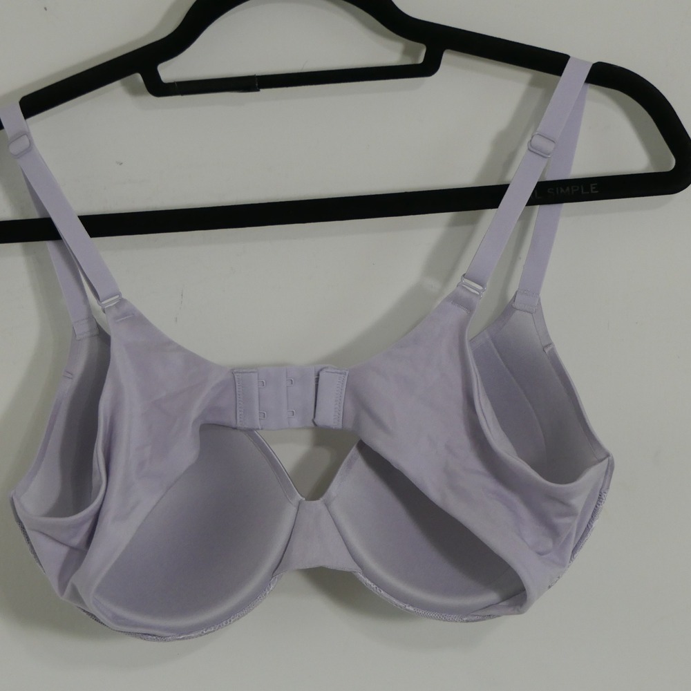Maidenform Womens Bra 38B Lavender Lace Demi Comfort Devotion Romantic Feminine - Picture 2 of 6